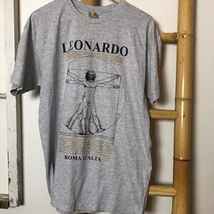 Leonardo DaVinci Italy T-shirt mens 2XL